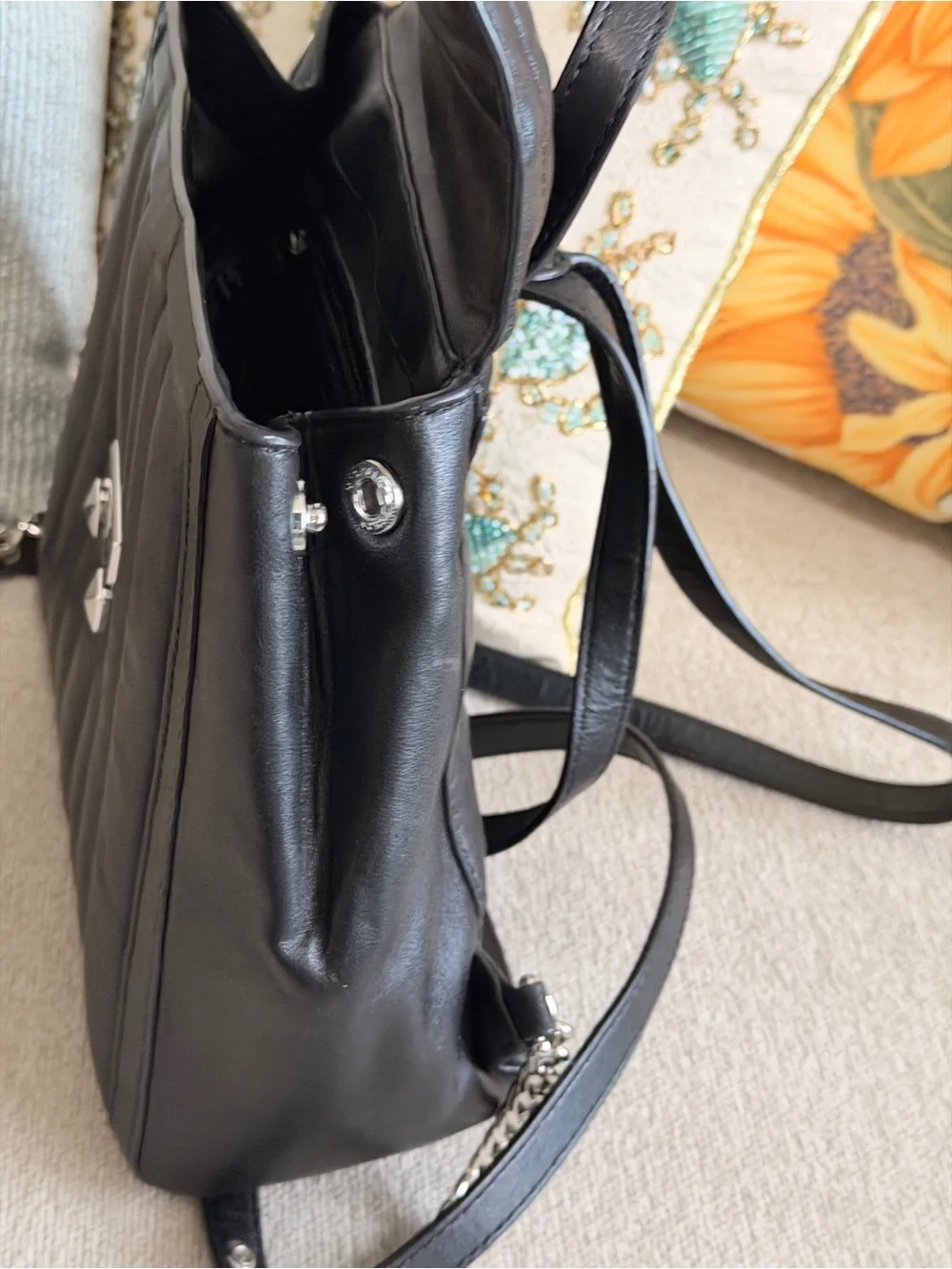 Michael Kors Whitney medium, quilted leather backpack
